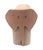 Offered is a Dwell Magazine brand carved Pine wood and leather elephant figurine card deck holder. Perfect host(ess) gift...