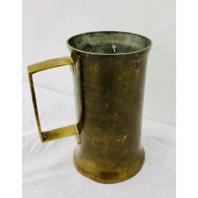 Brass Antique Handmade Brass Cup For Sale - Image 8 of 8