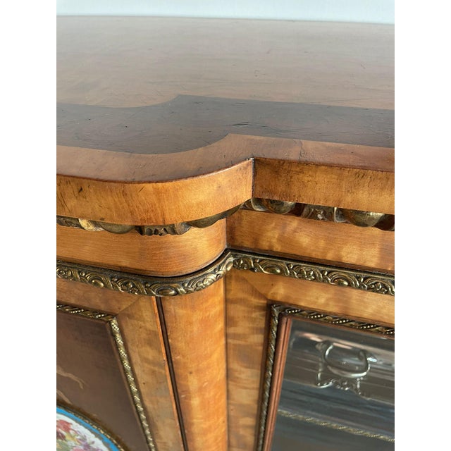 Large Antique Satinwood Inlaid and Ormolu Mounted Sideboard, 1850 For Sale - Image 11 of 12