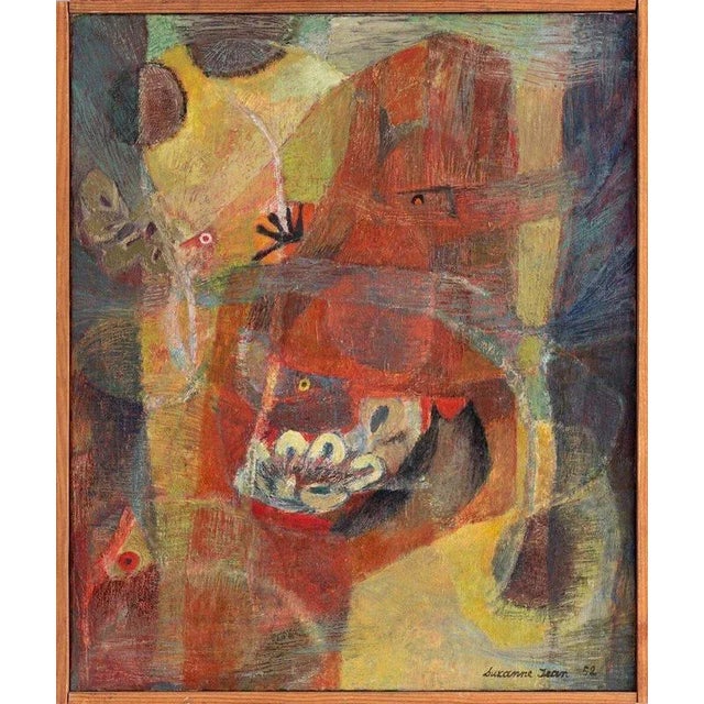 Suzanne Jean, Fonds Marins, 1952, Oil Painting on Canvas For Sale - Image 7 of 10