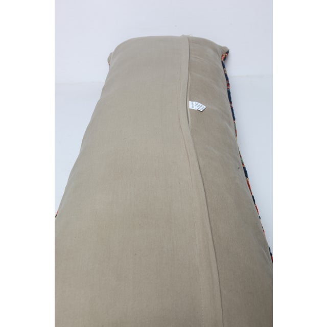 Antique Colorful Tribal Persian Heriz Rug Pillow Cover -16'' X 32'' For Sale - Image 9 of 9