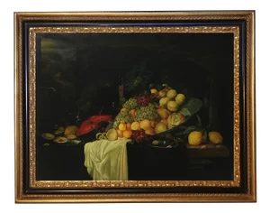 Still Life - Giovanni Perna - Dutch School - Oil on Canvas Italian Painting