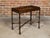 English 19th Century Mahogany Faux Bamboo Side Table with Carved Tray Top For Sale - Image 9 of 12