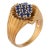 Vintage Sapphire 14k Yellow Gold Ring, Size 6.75 For Sale