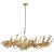 Julie Neill for Visual Comfort Signature Farfalle Large Linear Chandelier in Gild For Sale