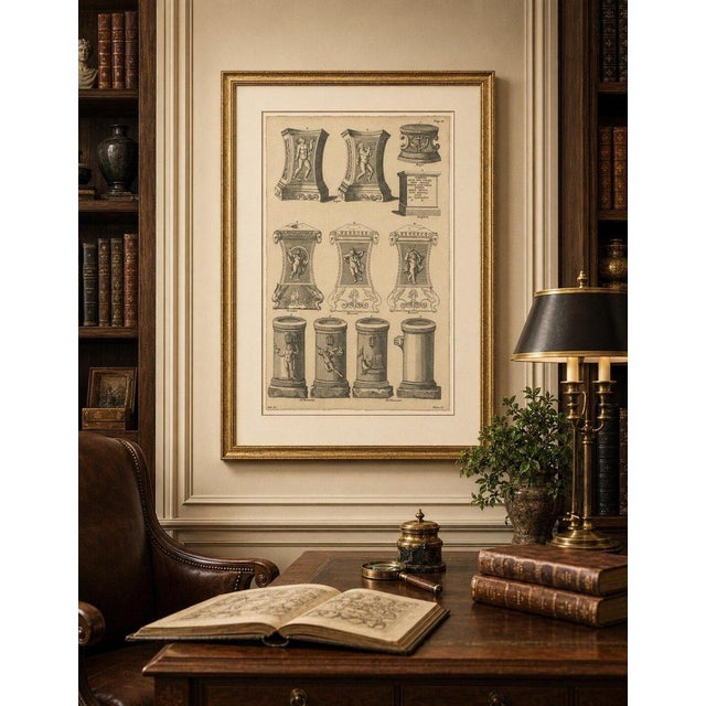 Title: Classical Roman Altars & Antiquities Engraving, Montfaucon 1721 : This finely engraved early eighteenth-century...