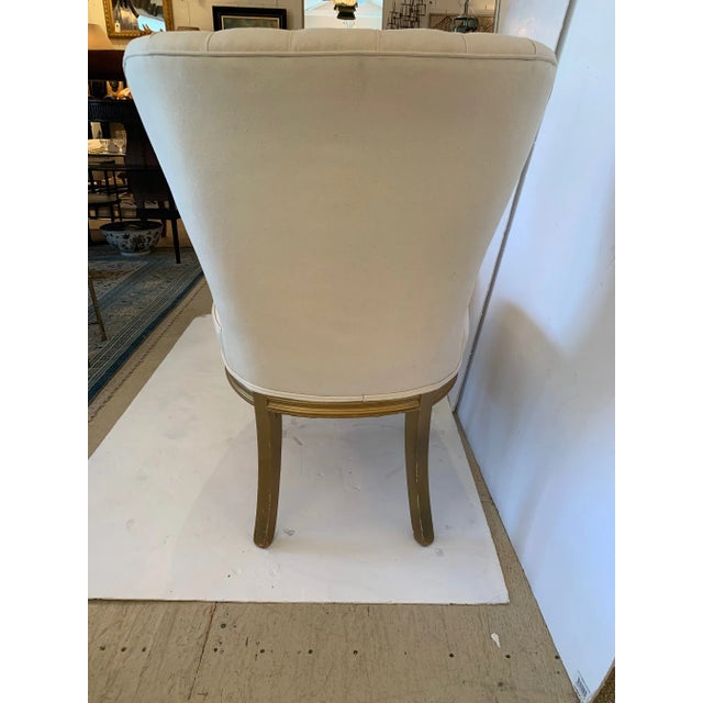 19th Century Newly Upholstered Tufted Fan Back Slipper Chairs -A Pair For Sale In Philadelphia - Image 6 of 13