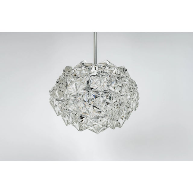 A stunning three-tier chandelier by kinkeldey, germany, manufactured in circa 1970-1979. A handmade and high quality...