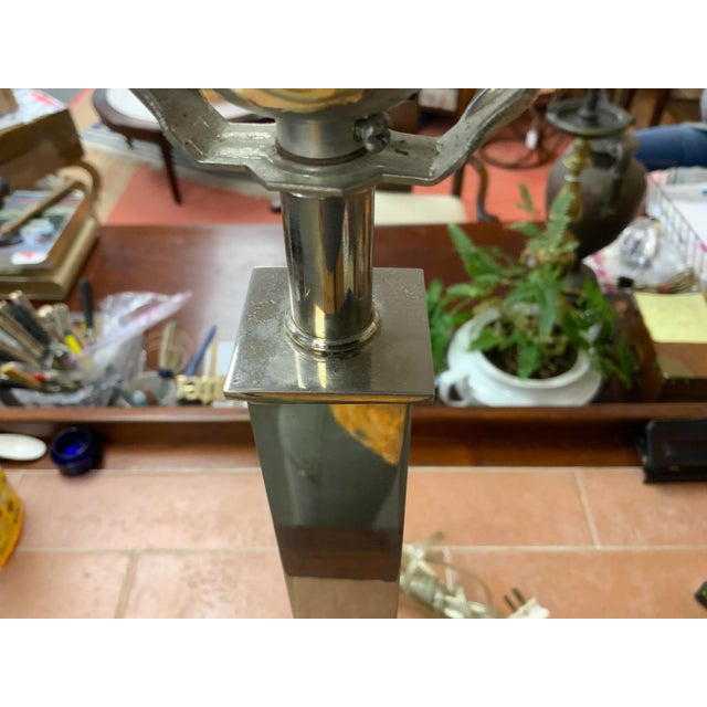 Mid-Century Modern Nessen Chrome Modern Table Lamp For Sale - Image 9 of 11