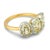 Gia 3.06 Old Mine Cut Diamond 18k Yellow Gold Platinum Collet Ring, Size 6.5 For Sale - Image 4 of 11