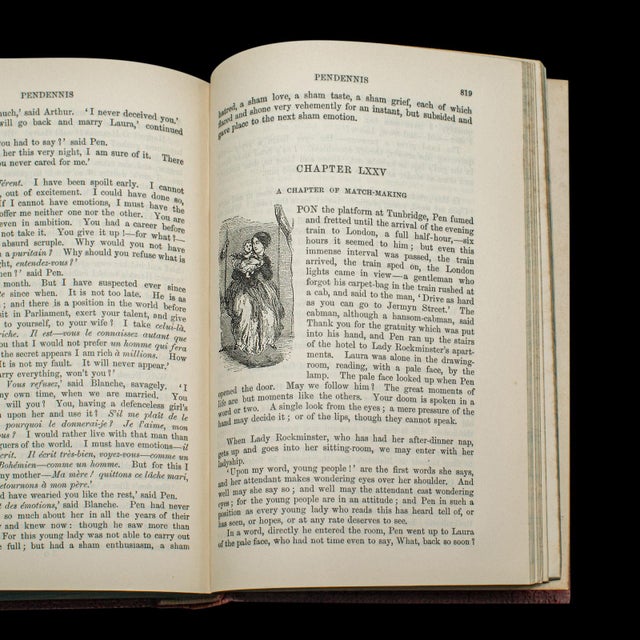 Antique Book, Pendennis, William Thackeray, Novel, Fiction, Edwardian, c.1908 For Sale - Image 12 of 12