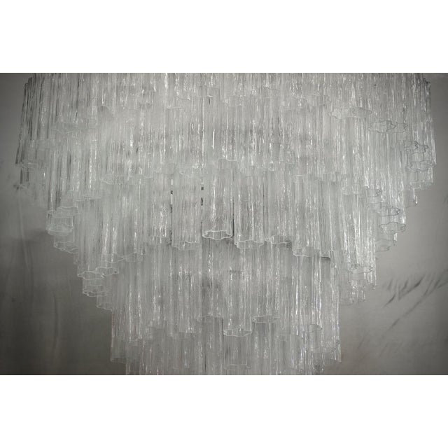 2000 - 2009 Murano Art Glass Transparent Chandelier, 2000 For Sale - Image 5 of 10
