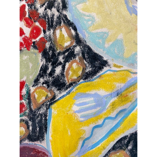 "On the Table" Conceived and executed at home during the winter pandemic peak, Happy wanted to transport herself into the...