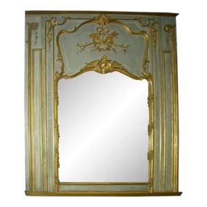French 19th Century 23k Gold Leaf Mirror