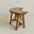 Brown French Round Dining Table with Four Curved Benches, 1950s For Sale - Image 8 of 9