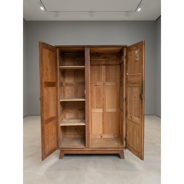Vintage French Provincial Armoire by René Gabriel, 1945, in Very Good conditions. Designed 1920 to 1949 This piece has an...