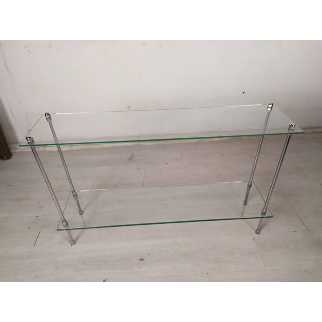 Vintage Chrome Console, 1970s For Sale - Image 12 of 12