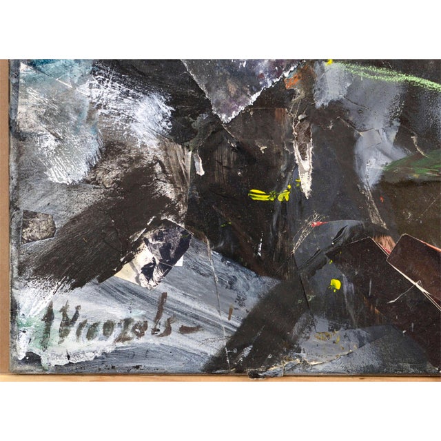 Imants Vecozols, Coals, 2000s, Mixed Media on Canvas, in Good conditions. Designed from 2000 This piece has an attribution...