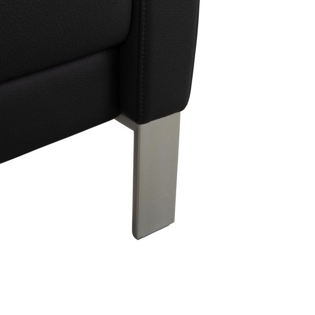 Modern Black Leather 1200 Armchair from Rolf Benz For Sale - Image 3 of 15
