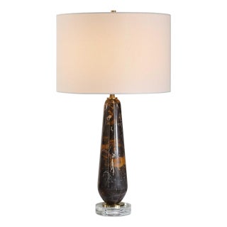 Dames Dark Marble Table Lamp For Sale