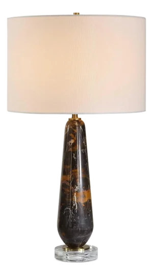 Dames Dark Marble Table Lamp