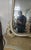 Wood Louis XV Mirror in Lacquered and Gilded Wood, 1890s For Sale - Image 7 of 9