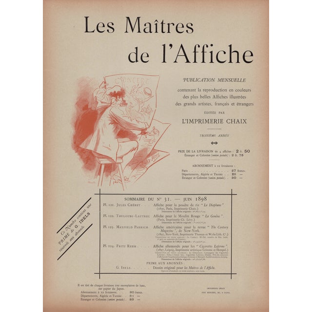 Henri de Toulouse-Lautrec, Moulin Rouge: La Goulue from Les Maîtres de L'Affiche, 1898, Original Lithograph For Sale - Image 10 of 11
