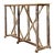 Vintage Patinated Metal and Stone Console Table For Sale