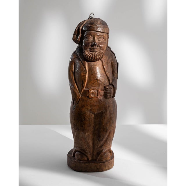 French 20th Century French Carved Wooden Man Decoration For Sale - Image 3 of 18