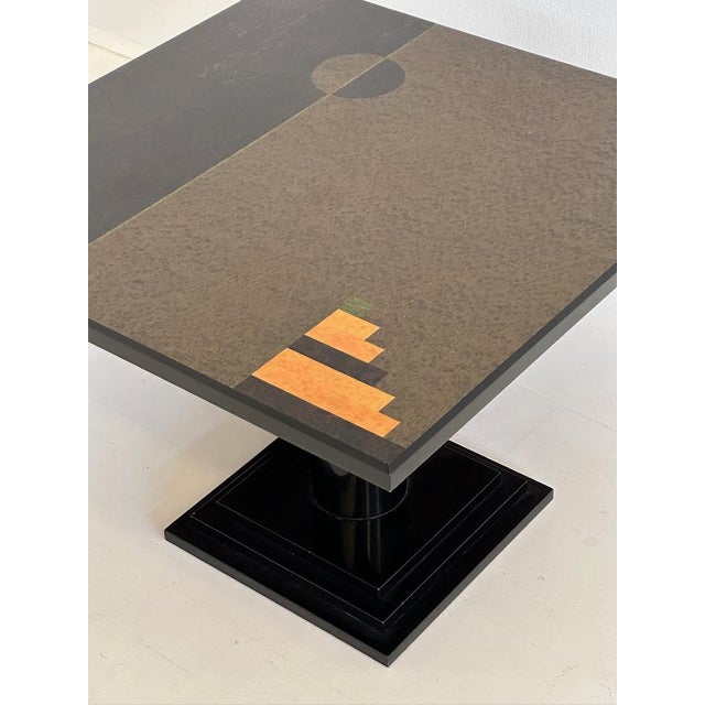 Black Vintage Italian Coffee Table, 1990s For Sale - Image 8 of 11