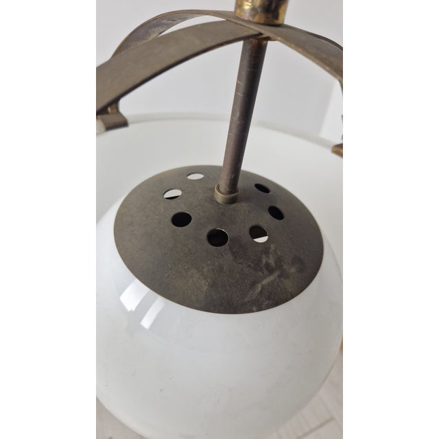 Artemide Omega Pendant in Brass by Vico Magistretti for Artemide, 1960s For Sale - Image 4 of 12