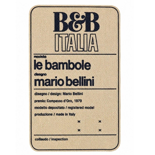 Le Bambole Lounge Chair by Mario Bellini for B & B Italia, 1972 For Sale - Image 10 of 10