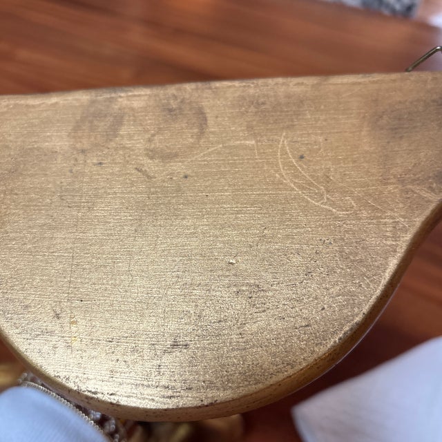 A Pair of Gold Gilded Wall Mounted Shelves For Sale - Image 10 of 11