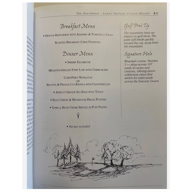 Golf Resort Cookbook - Par Fork! Signed First Edition - Pebble Beach, Greenbrier, Pinehurst - Recipes From 19 Legendary Courses For Sale In Philadelphia - Image 6 of 9