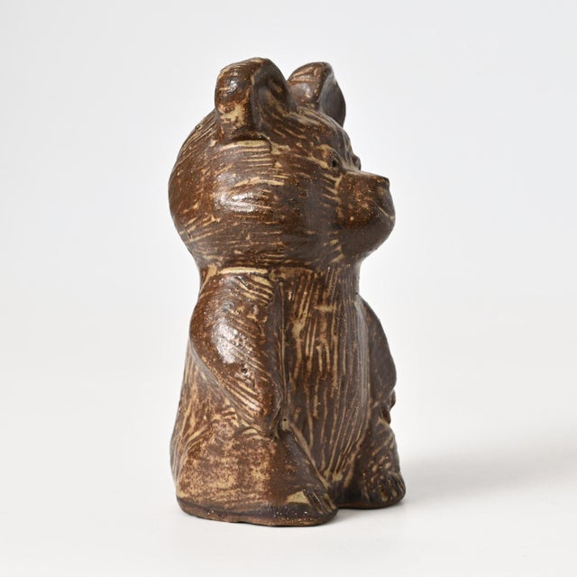 Danish Stoneware Bear Figurine from Rath, 1980s For Sale - Image 6 of 9