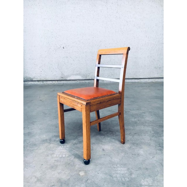 Set of Art Deco Belgian Side Chair, 1930s For Sale - Image 18 of 18