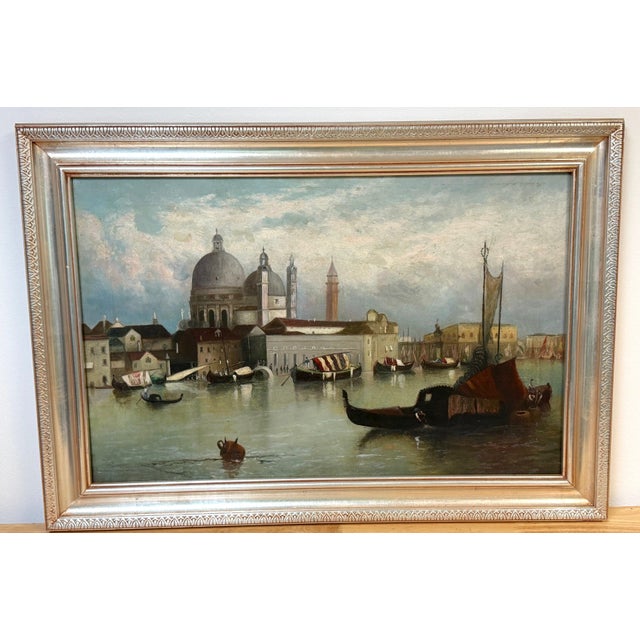 19th-Century Italian Venetian Capriccio of the Bacino di San Marco For Sale - Image 17 of 18