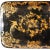 Large Black and Gilt Decorated Antique Tôle Tray For Sale - Image 4 of 12