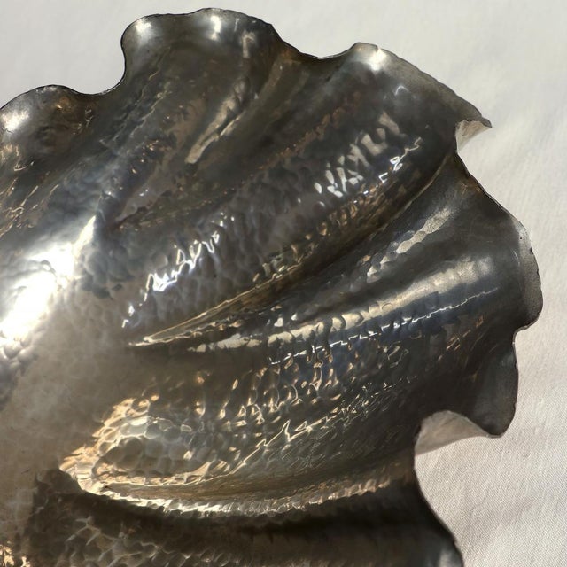 Shell Metal Sculptures by Tommaso Barbi, 1970s, Set of 2 For Sale - Image 4 of 11