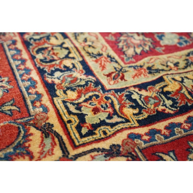 1940s Vintage Isfahan Rug 7'7'' x 10'11'' For Sale - Image 9 of 11