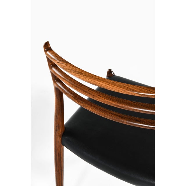 Wood Model 78 Dining Chairs by Niels O. Møller attributed to J.L Møllers Furniture Factory, 1960s, Set of 6 For Sale - Image 7 of 12