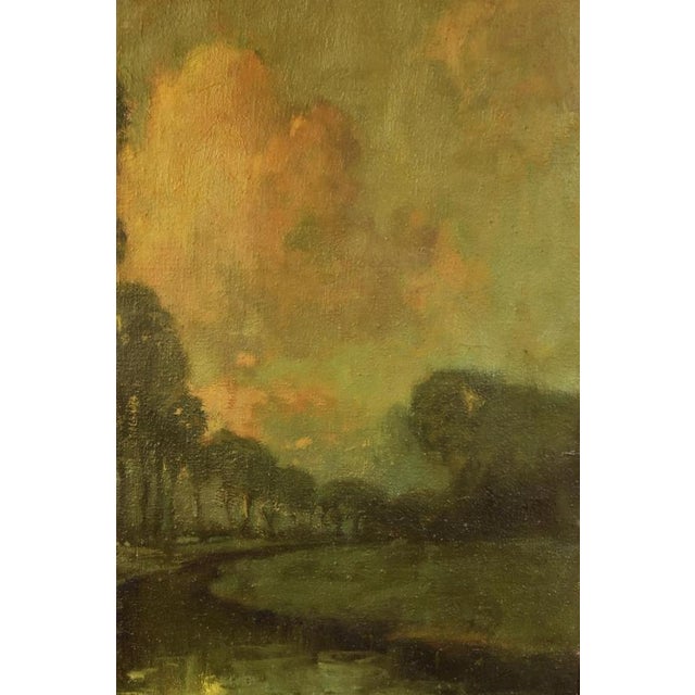 American Early 20th Century Original Oil Painting on Canvas by Artist, George Thompson Pritchard For Sale - Image 3 of 7