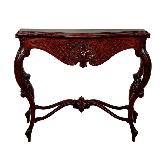 Italian Rococo Style Carved Console Table, Early 20th Century For Sale - Image 15 of 15