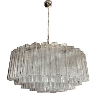 Large Murano Glass Chandelier, 1990 For Sale