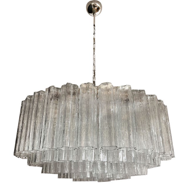 Large Murano Glass Chandelier, 1990 For Sale