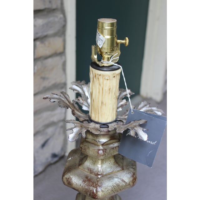 Traditional Table Lamp by John Richards Lamp With Tassel Trimmed Shade For Sale - Image 9 of 18