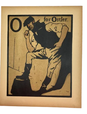 "An Alphabet" by William Nicholson, O for Ostler, First Edition, London, 1898