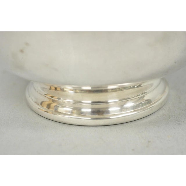 Gorham Vintage Mid Century Modern Gorham Yc780 8" Silver Plated Serving Bowl For Sale - Image 4 of 9