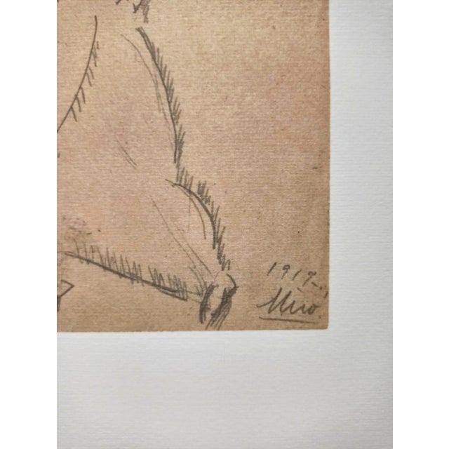 Joan Miro - Danseuse, 1917 Beautiful quality lithograph signed in the plate and under its japanese protection paper;...