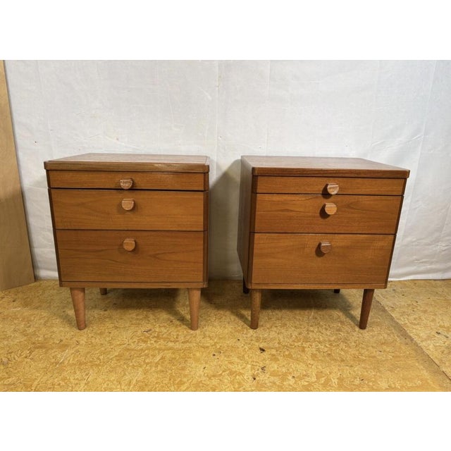 1960s Mid-Century Modern Teak Bedside Cabinets from Stag, 1960s, Set of 2 For Sale - Image 5 of 13